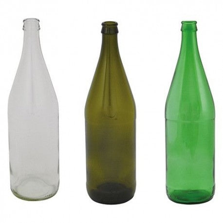 „Vichy“-Glasflasche 1000 ml – grüne Farbe