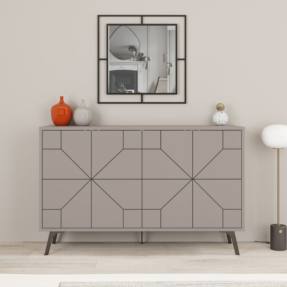 Sideboard Dune 2 Türen Taube Farbe 123 cm