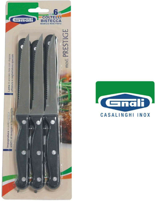 Coltello Bistecca Packung 6 Stück Prestige