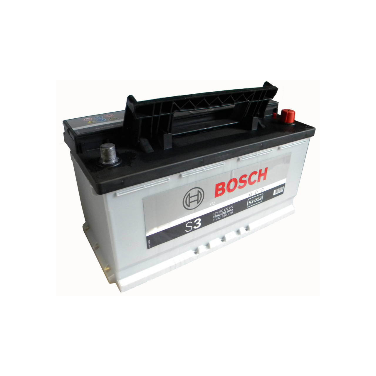 Bosch S3013 90AH rechte Autobatterie