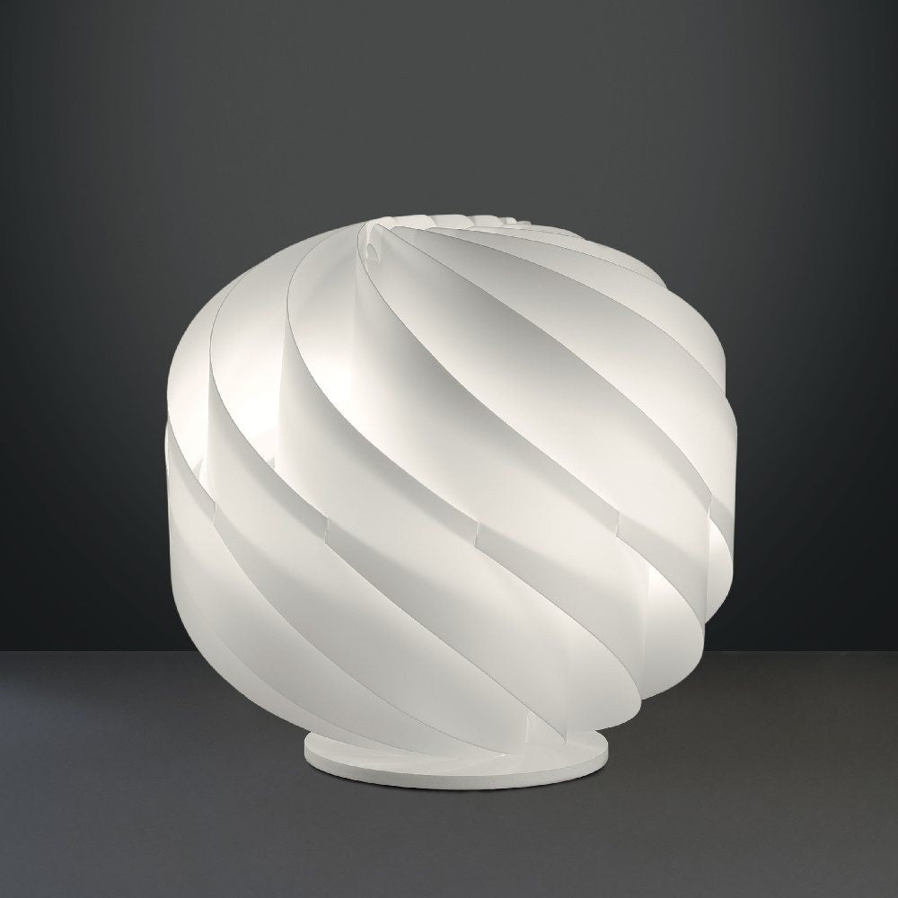 Glühlampenlampe LAP Bianco in Plastisch Cm. 40 x 39 h