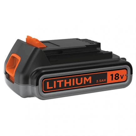 Lithium Batterie 18V 2.5Ah Schwarz und Decker