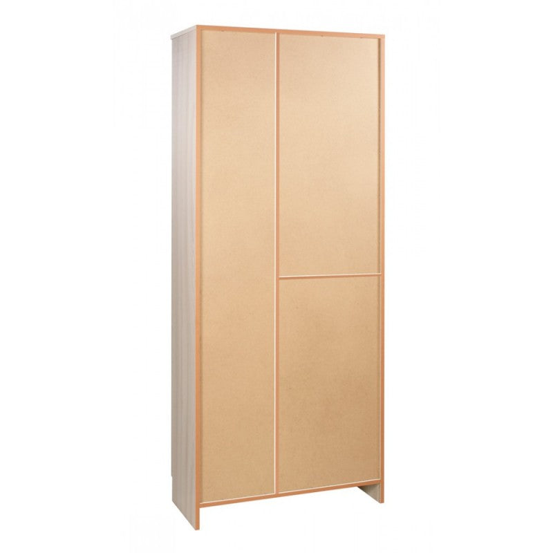 Mehrzweckschrank mit drei Türen und einer Schublade Eukalyptus 77x34x h183 cm