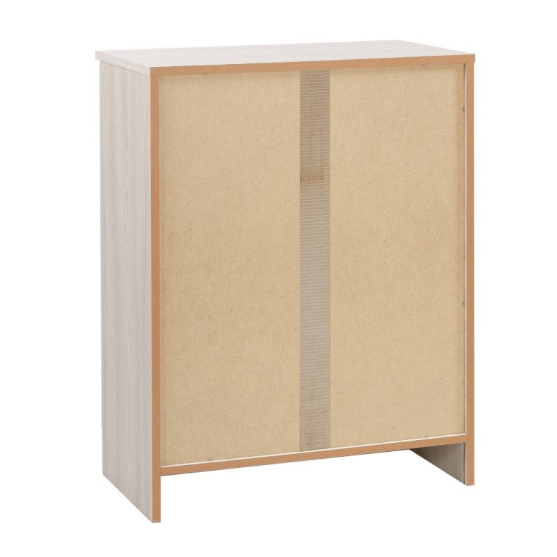 Niedriger Mehrzweckschrank mit zwei Türen in Light Olmo 62x34x h80 cm