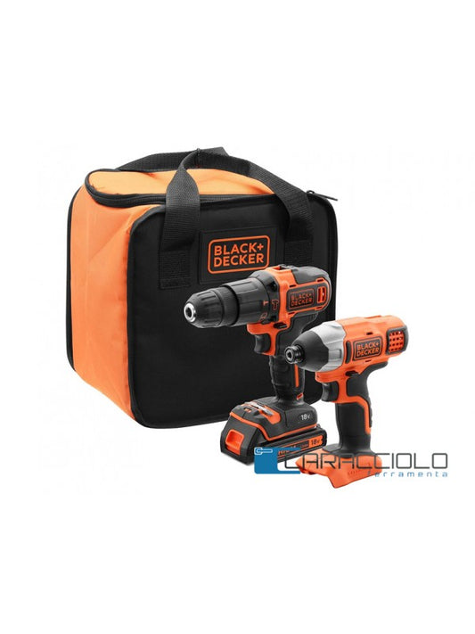 Black and Decker Bohrset + 18-V-Impuls