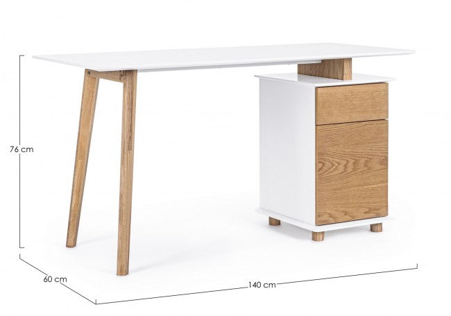 MONTREAL Schreibtisch mit Kommode 140X60X76h cm