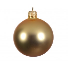 Weihnachtskugel aus Glas Oro Opaco 8 cm