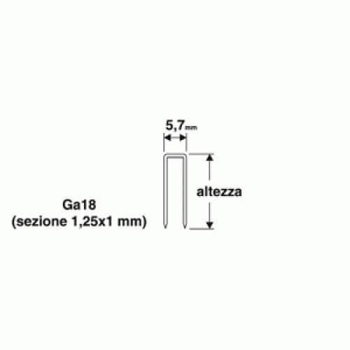 Heftklammern 25 x 5,7 mm, 1000 Stück für Valex-Hefter/Nagler