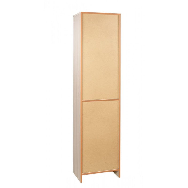 Mehrzweckschrank mit zwei Türen und einer Schublade in Light Olmo 46x34x h183 cm