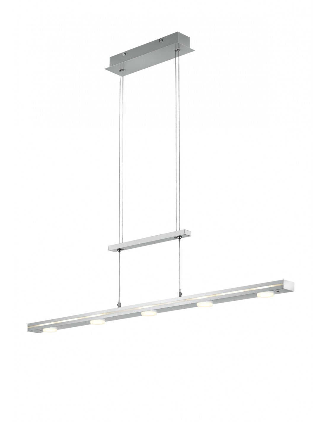 Suspension Modern Led Über und Unter Lacal Nickel Trio Beleuchtung