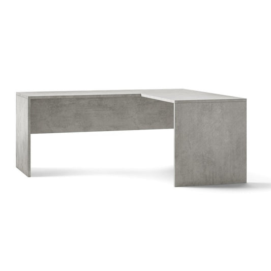 Schreibtisch mit rechter Ecke modern Beton Cemento 180x169x h76 cm