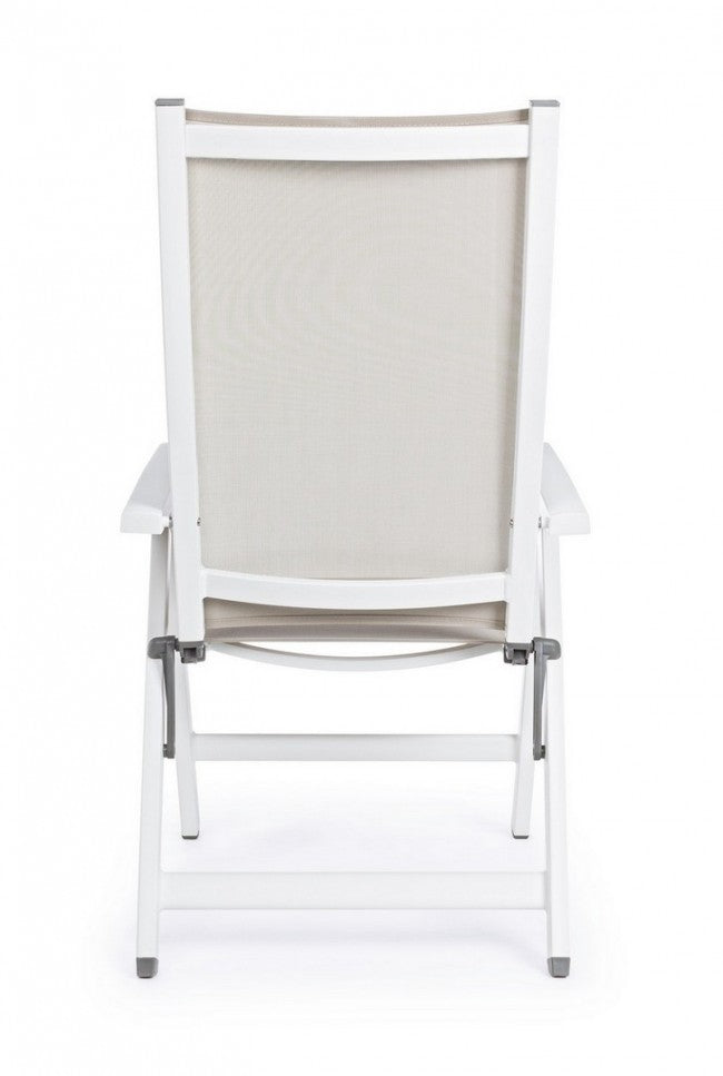 CRUISE Klappbarer Outdoor-Sessel Weiß 59x71x H 113 cm