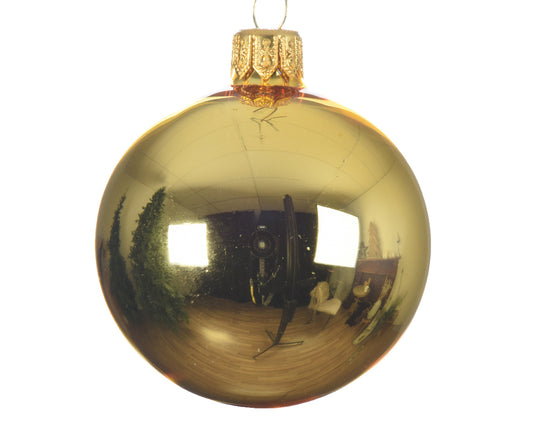 Goldene Weihnachtskugel ø 8 cm