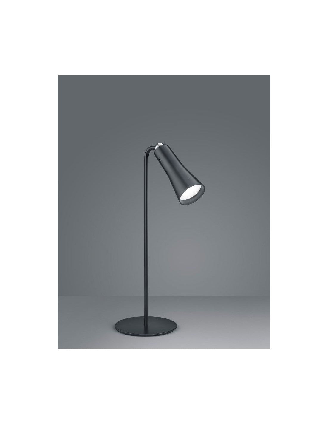 Maxi Black Modulare Schreibtischlampe mit LED-Touch-Dimmer und Batterie-Trio-Beleuchtung