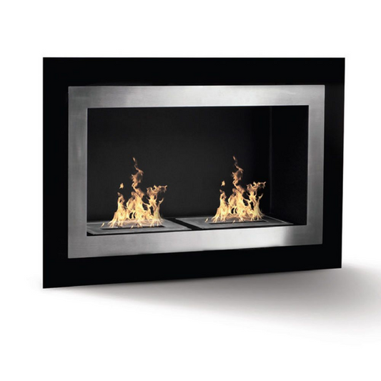 DIVINA FIRE Bioethanol-Kamin, eingebauter Wand-Biokamin PECHINO L90 x H55 x P17