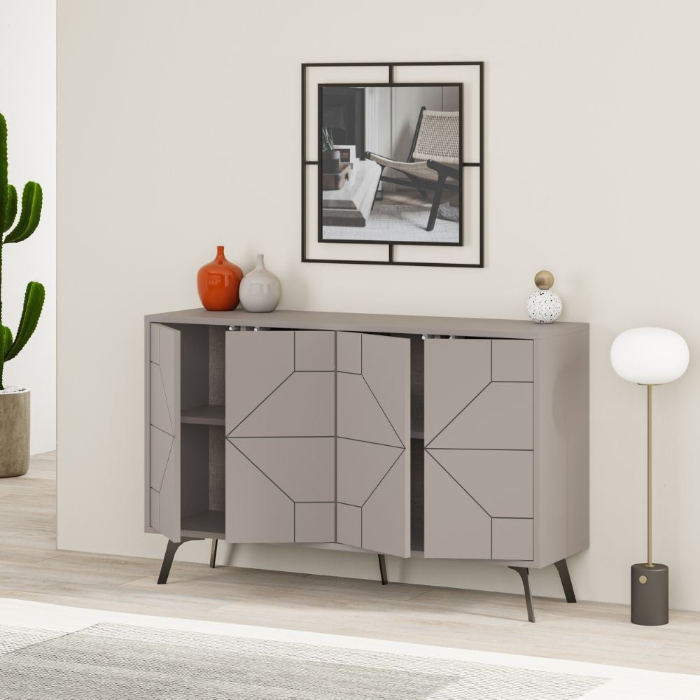 Sideboard Dune 2 Türen Taube Farbe 123 cm