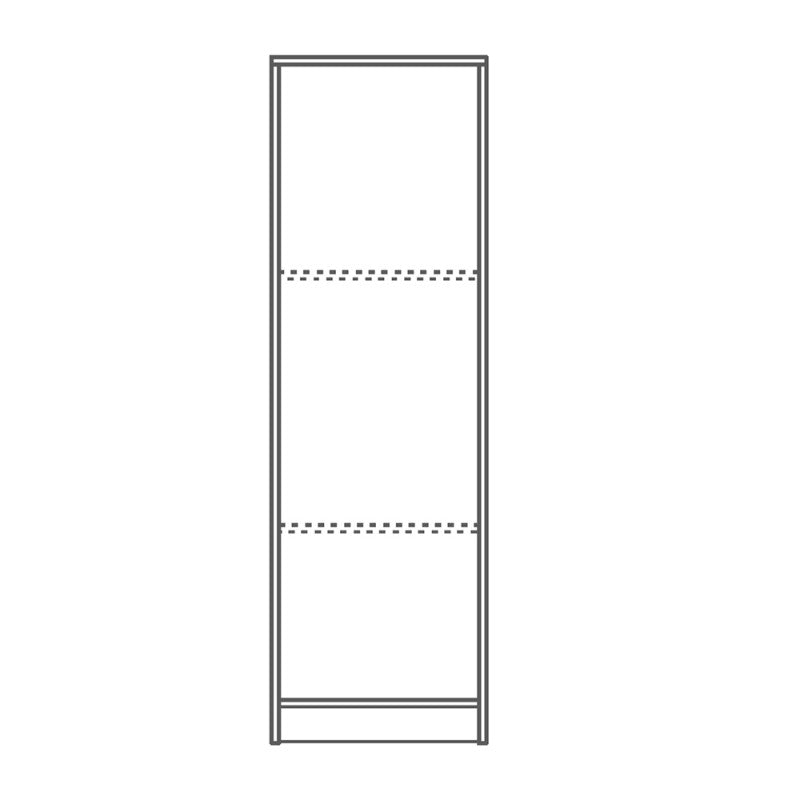 Weißer Mehrzweck-Kleiderschrank mit einer Tür, 46 x 34 x 147 cm