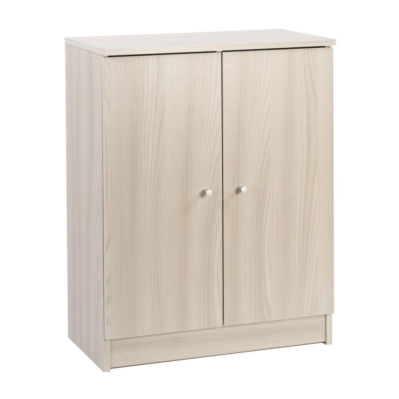 Niedriger Mehrzweckschrank mit zwei Türen in Light Olmo 62x34x h80 cm