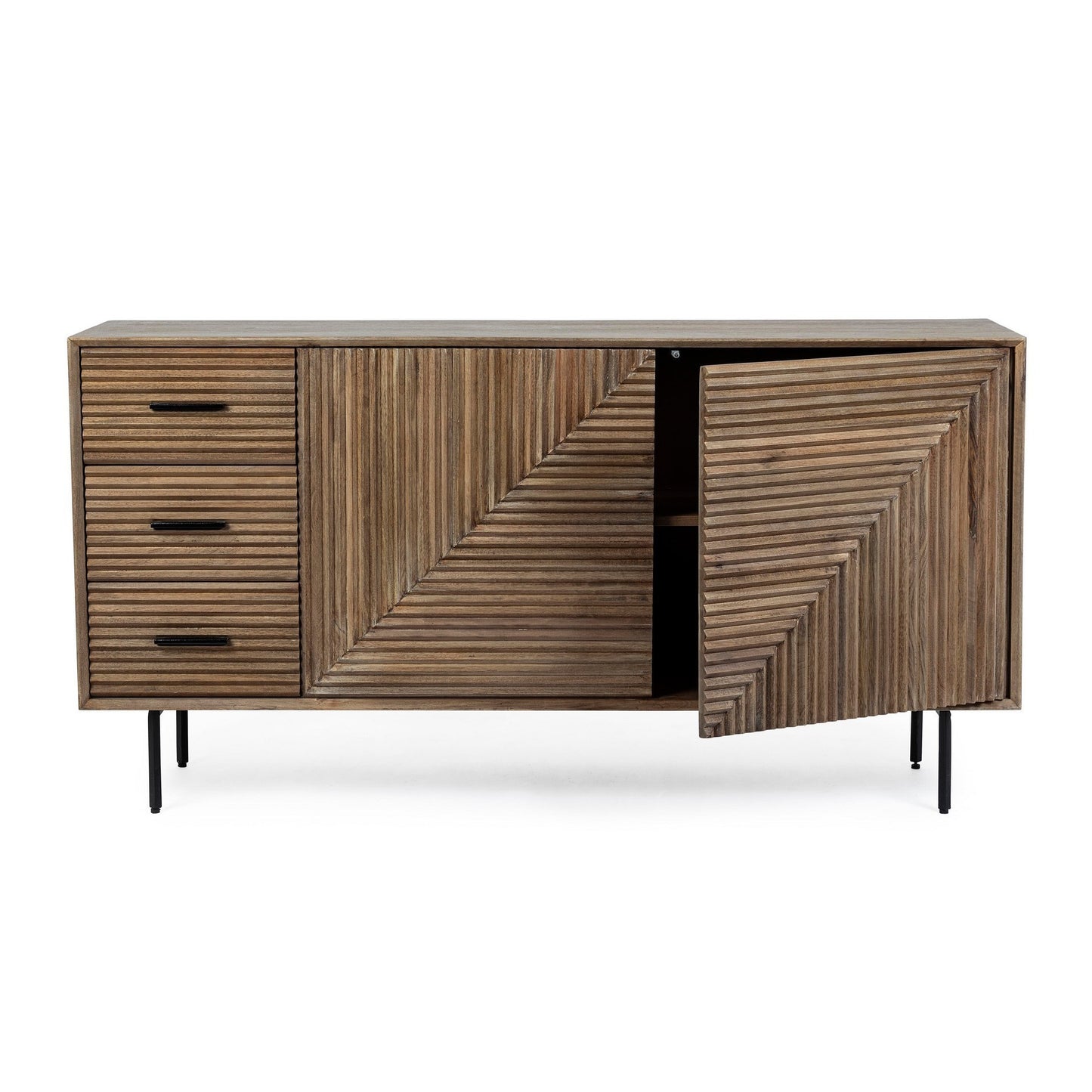 Sideboard 2-Türen 3 Schubladen aus Holz Darsey