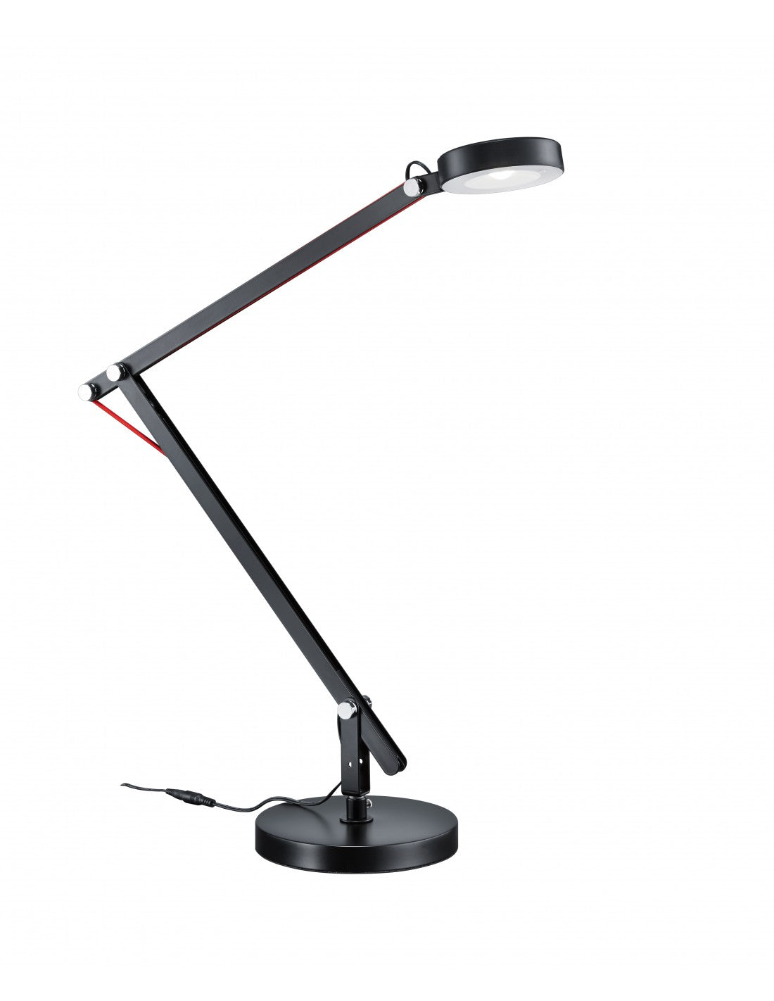 Amsterdam Trio Lighting Verstellbare schwarze LED-Studiolampe