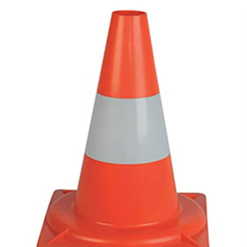 Road Cone White/Orange Pe für Base H.Cm 33