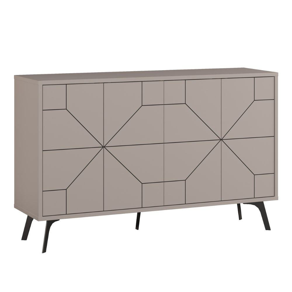 Sideboard Dune 2 Türen Taube Farbe 123 cm