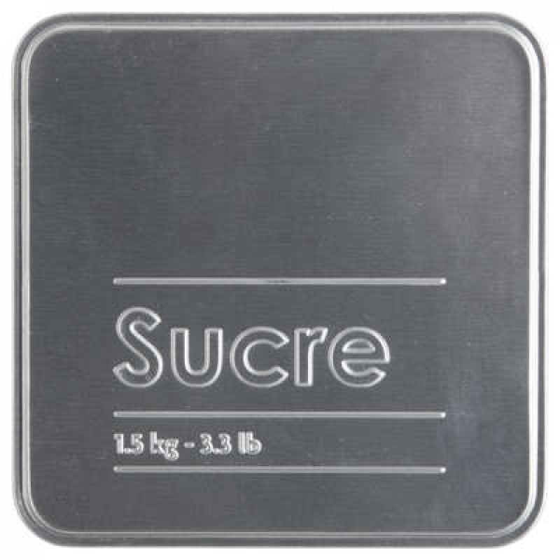 Küchenbehälter für Eisenzucker 1,5kg 10 ,8x10 ,8x h18, 4 cm