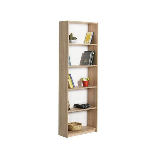 Libreria scaffale 5 ripiani colore sonoma cm 58x23xh.170 EFFEZ