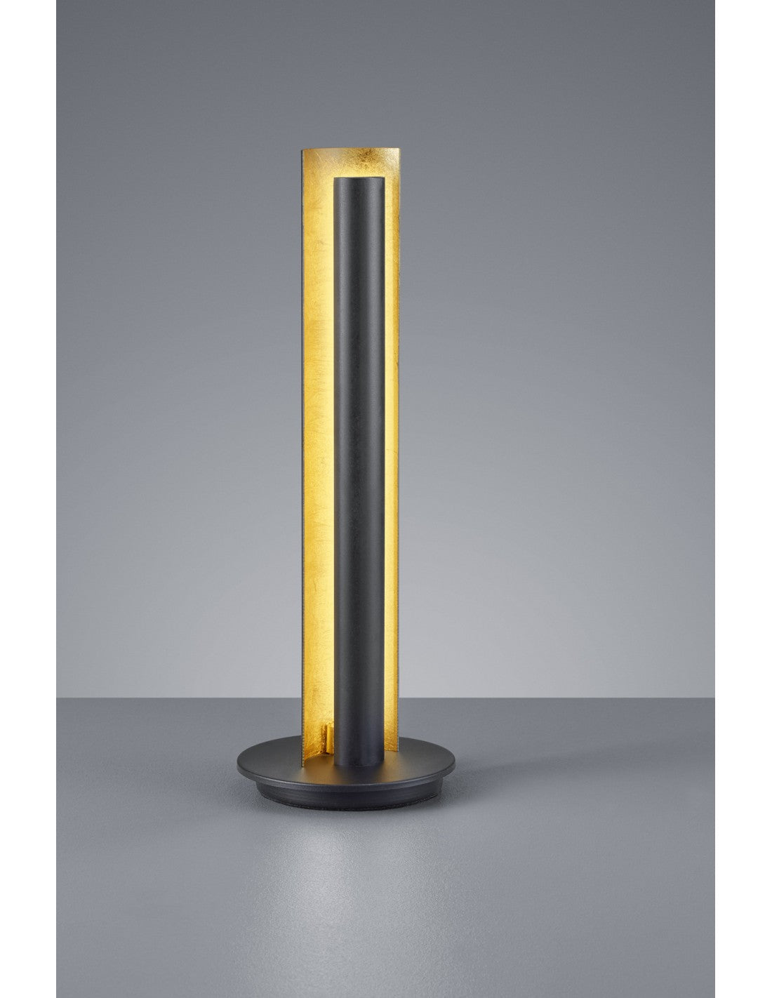 Moderne LED-Tischlampe „Texel“, H47 cm, Trio-Beleuchtung in Schwarz und Gold